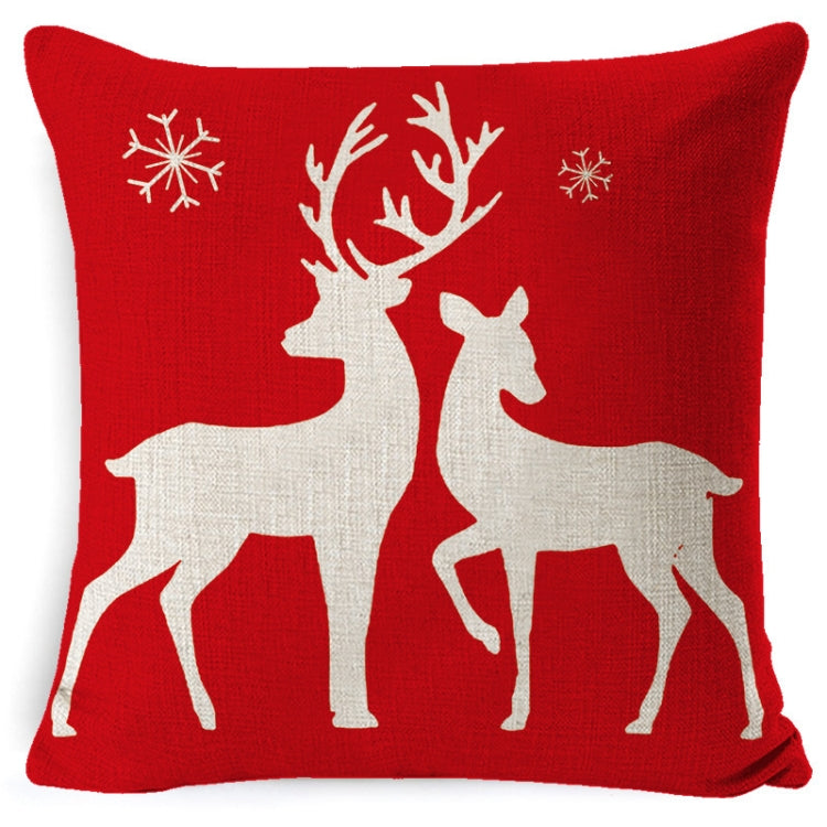 Christmas Linen Red Hug Pillowcase Without Pillow Core, 45 x 45cm