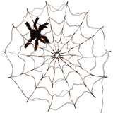 LED Spider Web Lamp with Remote Control Halloween Atmosphere Decoration Props, Power:, USB-in, Battery Box