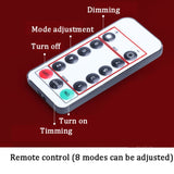 LED Spider Web Lamp with Remote Control Halloween Atmosphere Decoration Props, Power:, USB-in, Battery Box