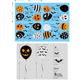 Halloween Horror Glass Decoration Sticker Balloon Electrostatic Sticker, Balloon Electrostatic Sticker