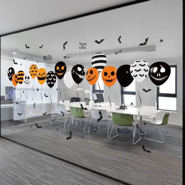 Halloween Horror Glass Decoration Sticker Balloon Electrostatic Sticker, Balloon Electrostatic Sticker