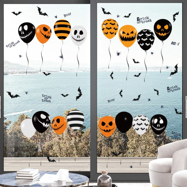 Halloween Horror Glass Decoration Sticker Balloon Electrostatic Sticker, Balloon Electrostatic Sticker