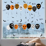 Halloween Horror Glass Decoration Sticker Balloon Electrostatic Sticker, Balloon Electrostatic Sticker