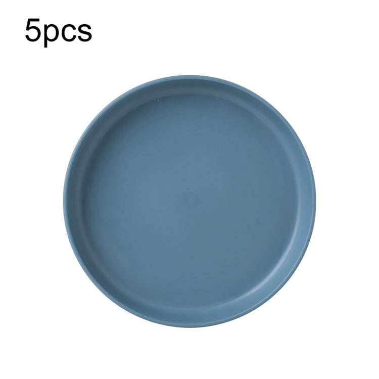 5pcs Home 6 Inch Small Dish Plastic Snack Cake Dish Dining Table Garbage Tray