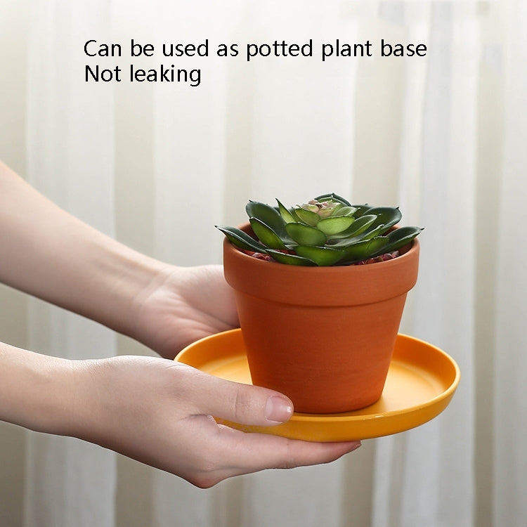 5pcs Home 6 Inch Small Dish Plastic Snack Cake Dish Dining Table Garbage Tray