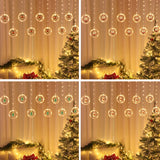 Christmas Decoration Lights USB Ring Doll 10 in 1 String Lights, Reindeer, Santa Claus, Christmas Tree, Snowman