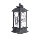 4 PCS Halloween Window Decoration Props Fecoration Small Oil Lamp Wind Lamp Luminous Ornaments, Hooded Pumpkin, Ghost Head, Pumpkin, Ghost