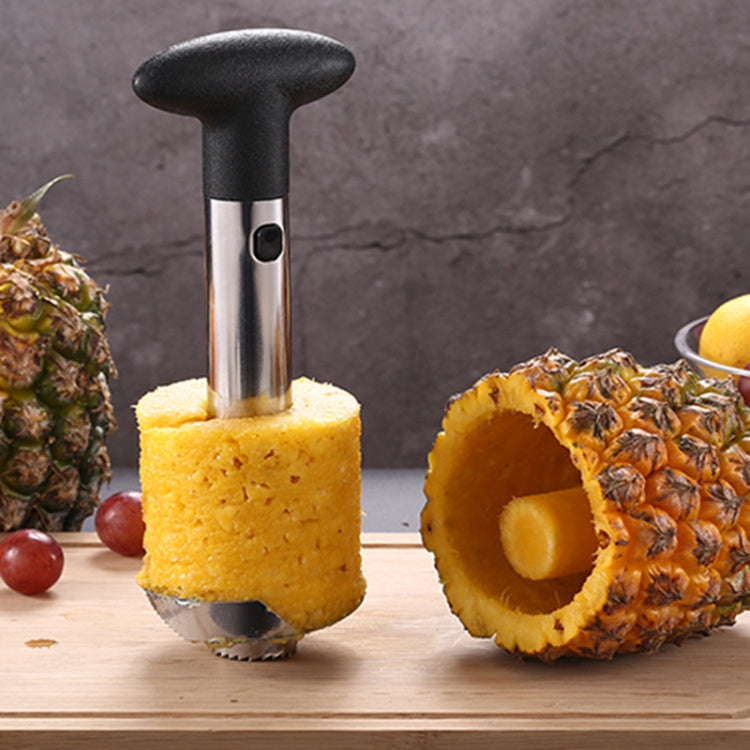 2 PCS Stainless Steel Pineapple Peeler Slicers Fruit Cutter Kitchen Tools, Pineapple Corer Slicer (Black handle), Pineapple Corer Slicer (Yellow handle), Pineapple Corer Slicer (Fruit Green handle)