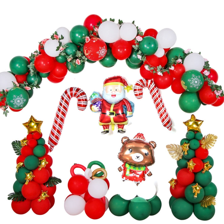 1SD2021006 Christmas Party Decoration Aluminum Film Balloons, Style:, Gift, Running, Wreath Gift