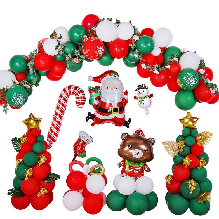 1SD2021006 Christmas Party Decoration Aluminum Film Balloons, Style:, Gift, Running, Wreath Running