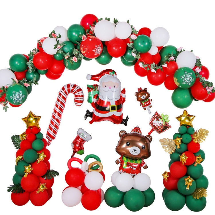 1SD2021006 Christmas Party Decoration Aluminum Film Balloons, Style:, Gift, Running, Wreath Wreath
