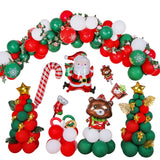 1SD2021006 Christmas Party Decoration Aluminum Film Balloons, Style:, Gift, Running, Wreath Wreath