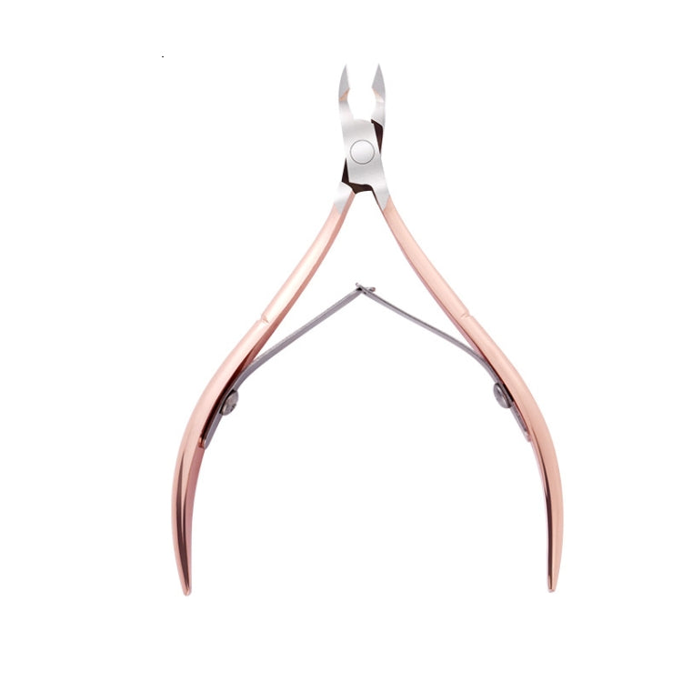 Stainless Steel Rose Gold Double-Headed Steel Push Dead Skin Scissors Nail Set,Style: D501, 01 Big Head, D501