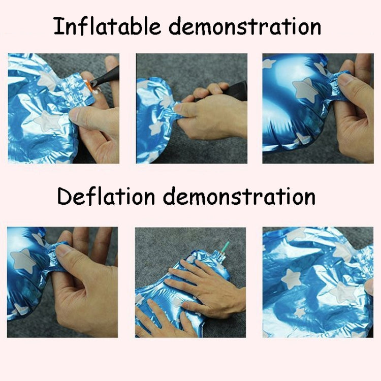 Christmas Pull Flag Aluminum Film Balloon Window Party Decoration Balloons Set, Gift, Cute Elderly