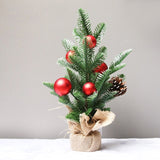 SYCT74 Christmas Decorations White PE Red Fruit Mini Christmas Tree, 40cm