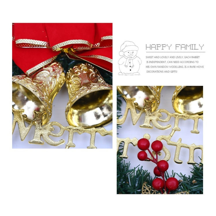 Christmas Decoration Wreath Garland Rattan Door Hanging, Red Flower, Double Clock, Chain, Gold, Double Bell Gift Pack, Big Branch, Old Man, Big Branch, Snowman, Bulls, Swan, Lemon, Cotton