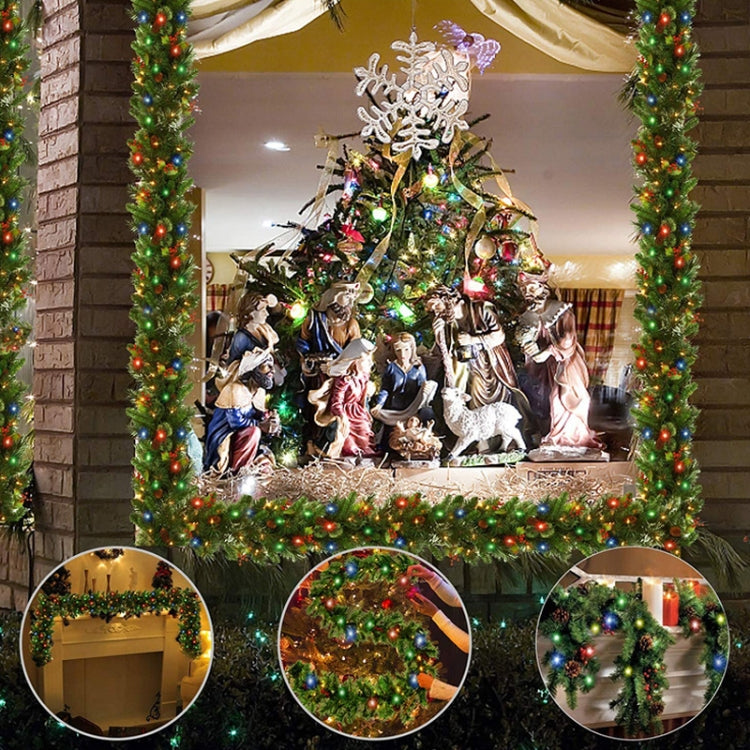 270cm PVC Christmas Decoration Rattan Mall Bar Door Hanging Decoration, Rattan Mall Bar Door Hanging