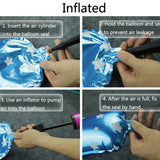 T2001 Birthday Gradient Digital Crown Aluminum Film Balloon Set