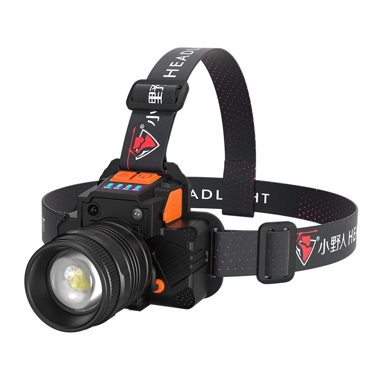 SASQUATCH T50 USB Charging Smart Sensor Head-Mounted Fishing Light Zoom Headlight Outdoor Miners Lamp,Style:, T8 (2 x 1200MA Battery), T8 (2 x 2000MA Battery)