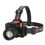 SASQUATCH T50 USB Charging Smart Sensor Head-Mounted Fishing Light Zoom Headlight Outdoor Miners Lamp,Style:, T8 (2 x 1200MA Battery), T8 (2 x 2000MA Battery)