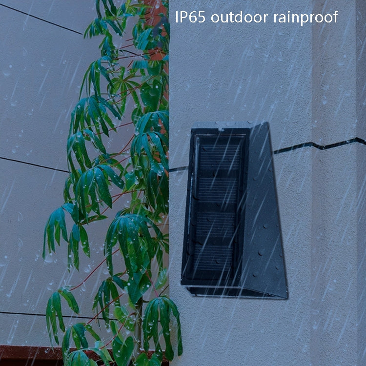 2 PCS N771 Solar Wall Light Up And Down Lights Outdoor Wall Lights Garden Light, Colorful Light, Warm+White Light