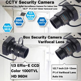 Vanxse 4MP Ultra HD PoE Camera With 2.8-12mm Zoom Lens, NTSC, PAL