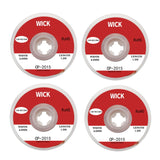 4 PCS Silk Wire Deficiency Tin With Low Residue Strip BGA To Remove Tin Welding Strip Electronic Maintenance Welding Material, CP-2015 2.0mm x 1.5m, CP-2515 2.5mm x 1.5m, CP-3015 3.0mm x 1.5m, CP-3515 3.5mm x 1.5m