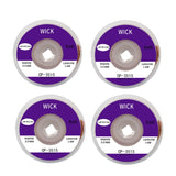 4 PCS Silk Wire Deficiency Tin With Low Residue Strip BGA To Remove Tin Welding Strip Electronic Maintenance Welding Material, CP-2015 2.0mm x 1.5m, CP-2515 2.5mm x 1.5m, CP-3015 3.0mm x 1.5m, CP-3515 3.5mm x 1.5m