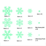 1set Christmas Luminous Fluorescent Snowflake Decoration Sticker,Style:, BQ028 With Glue, BQ028 Static Electricity, BQ028 Enhanced Static Electricity, BQ029 Enhanced Static Electricity