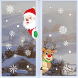 1set Christmas Window Grille Sticker Santa Claus Elk Glass Window Decoration, XC008, XC009, BQ027 XC008