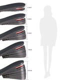 032 Adjust Inner Height Insole Free Size Cutable Insole, Colour: Black 2 Layers (about 4cm), Black Single Layer (about 2.5cm), Black 2 Layers (about 4cm), Black 3 Layers (about 5.5cm), Black 4 Layers (about 7cm), Black 5 Layers(about 8.5cm)