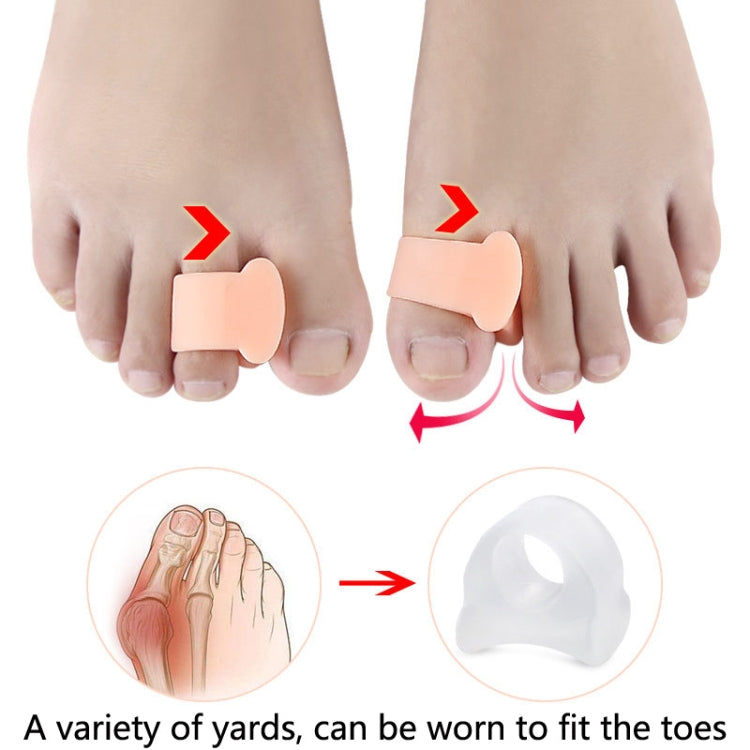 10 Pairs Great Toe Orthosis Separator Soft and Comfortable Toe Care Cover, S, M, L