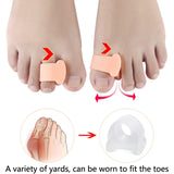 10 Pairs Great Toe Orthosis Separator Soft and Comfortable Toe Care Cover, S, M, L