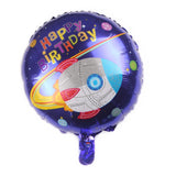 10 PCS Space Aluminum Film Balloon Children Decorate Birthday Party Decoration Balloons,Style:, Golden Space Man, Double-sided Space Man, Round Rocket, Space Rocket, Astronaut, Earth, Retro Plane, Universe, Space Birthday, Blue Round Rocket