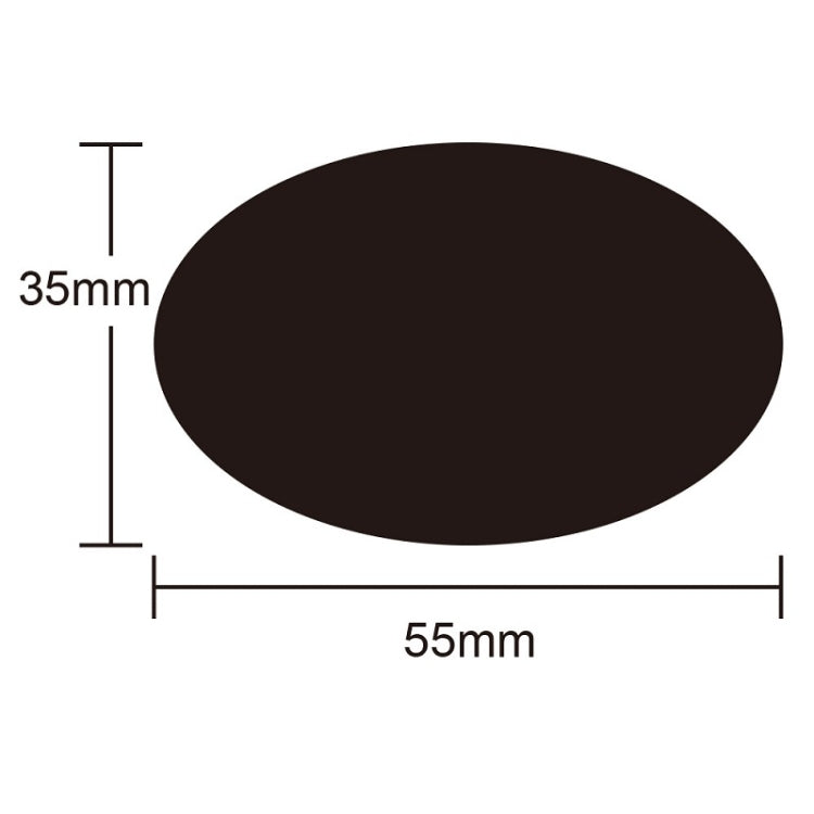 PVC Removable Waterproof Sticker Kitchen Label Blackboard Sticker, 55x35mm