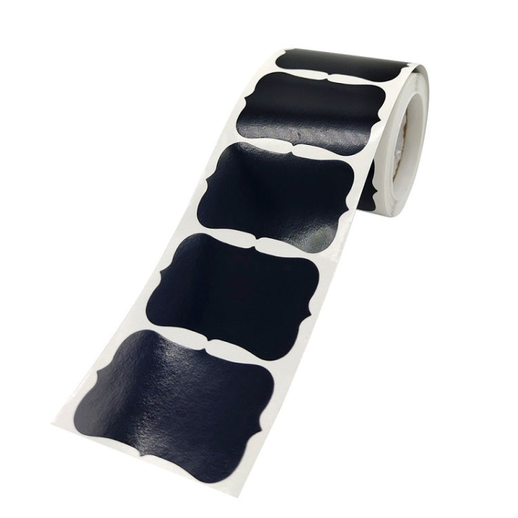 Special-shaped PVC Waterproof Blackboard Wine Bottle Sticker, 55x35mm