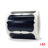 Special-shaped PVC Waterproof Blackboard Wine Bottle Sticker, 55x35mm