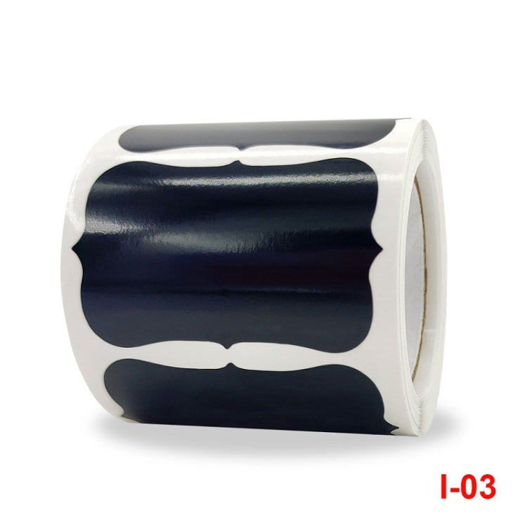 Special-shaped PVC Waterproof Blackboard Wine Bottle Sticker, 55x35mm