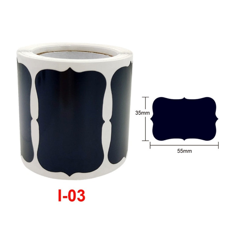 Special-shaped PVC Waterproof Blackboard Wine Bottle Sticker, 55x35mm