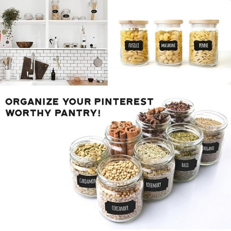 Special-shaped PVC Waterproof Blackboard Wine Bottle Sticker, 55x35mm