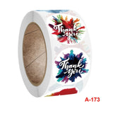 10 PCS Thank You Self-adhesive Rainbow Sticker Envelope Seal With Wedding Decoration Label, A-173 Stickers