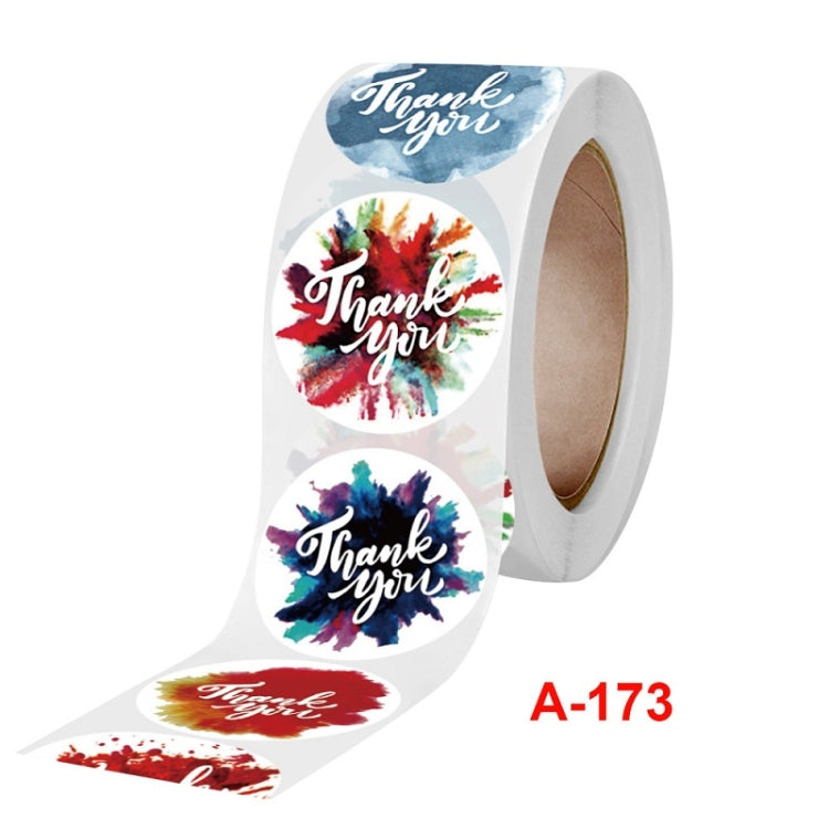 10 PCS Thank You Self-adhesive Rainbow Sticker Envelope Seal With Wedding Decoration Label, A-173 Stickers