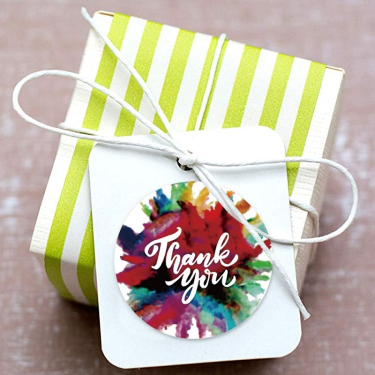 10 PCS Thank You Self-adhesive Rainbow Sticker Envelope Seal With Wedding Decoration Label, A-173 Stickers