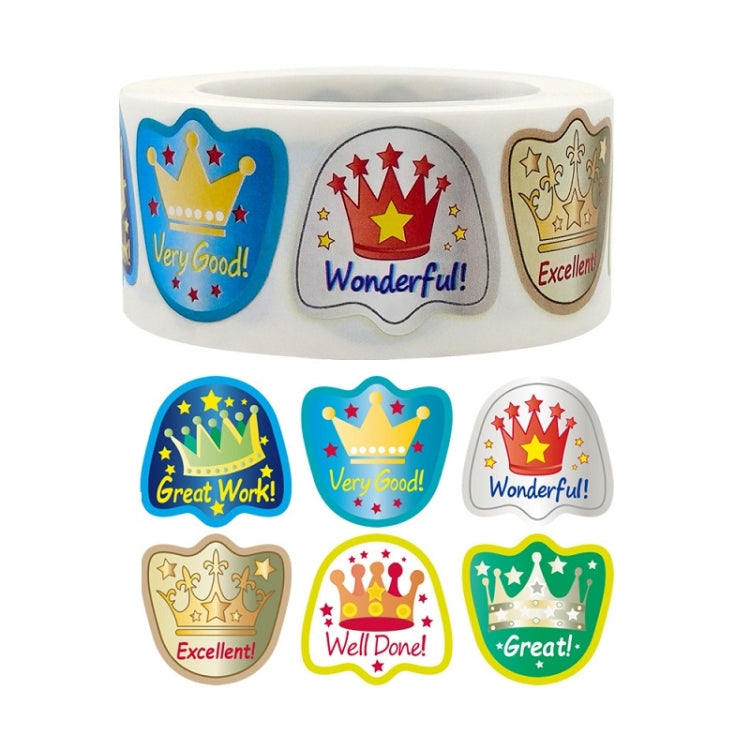 Teachers Reward Students With Cartoon Pattern Fun Encouragement Stickers Gift Decoration Label, 25x25mm 25x25mm A-401