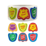 Teachers Reward Students With Cartoon Pattern Fun Encouragement Stickers Gift Decoration Label, 25x25mm 25x25mm A-402
