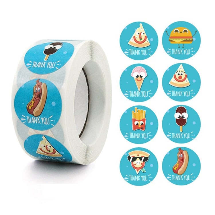 10 PCS Thank You Round Sealing Sticker Handicraft Decoration Bakery Cake Packaging Label, A-409, A-410, A-411 A-410