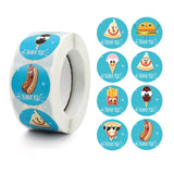 10 PCS Thank You Round Sealing Sticker Handicraft Decoration Bakery Cake Packaging Label, A-409, A-410, A-411 A-410