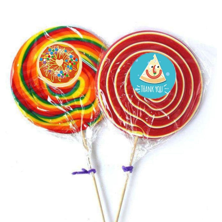 10 PCS Thank You Round Sealing Sticker Handicraft Decoration Bakery Cake Packaging Label, A-409, A-410, A-411