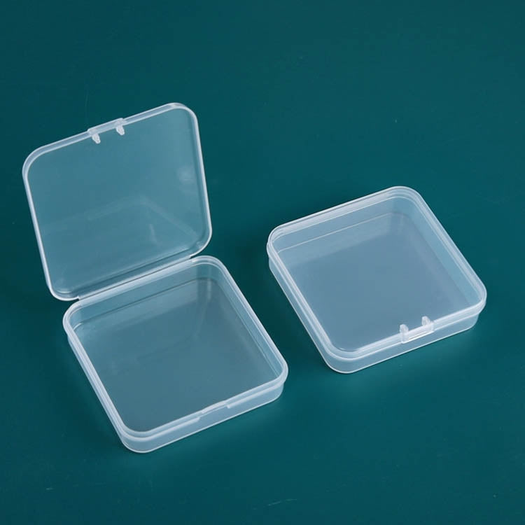 20 PCS Square Plastic Box With Cover Transparent Storage Box PP Parts Tool Box Electronic Component Accessories Box, 20 PCS Square