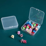 20 PCS Square Plastic Box With Cover Transparent Storage Box PP Parts Tool Box Electronic Component Accessories Box, 20 PCS Square